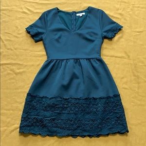 Francesca's Lace Trim Dress